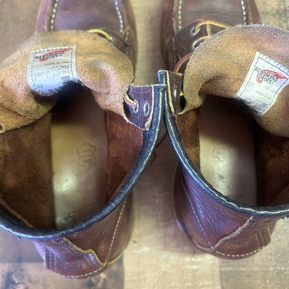 Red Wing 8138 Heritage Briar Slick Moc Toe Work Boots Mens 8 D - Picture 9 of 12